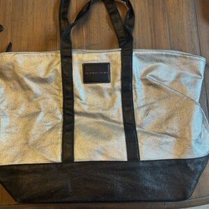 Victoria’s Secret vintage large zippered metallic bag